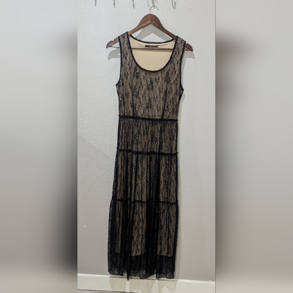 Anthropologie black dress by Hazel medium